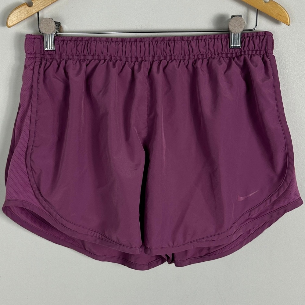 Nike Tempo Dri Fit Athletic‎ Shorts Womens Size XL Mauve Purple Lined CU8890-507